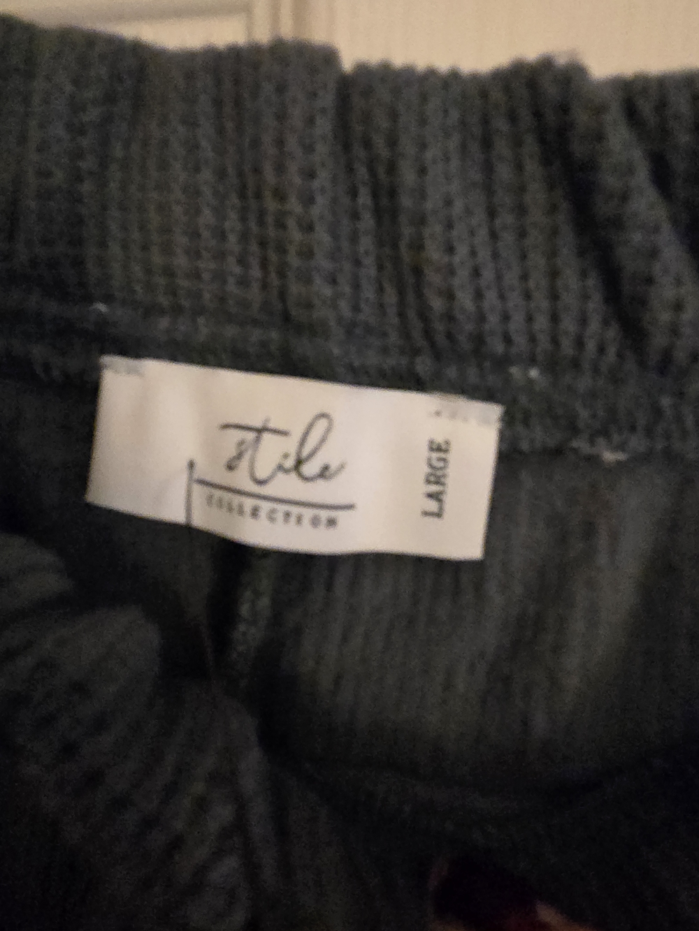 Tea Collection Dark Gray Ribbed Waist Sweatpants - Picture 4 of 4